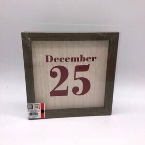 New Reversible Christmas Sign December 25 Have Yourself A Merry